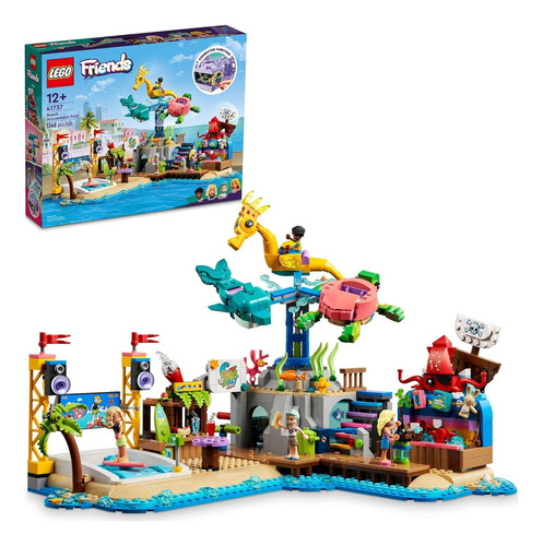 Lego Friends Parque Diversiones Playa 41737 Con Carrusel