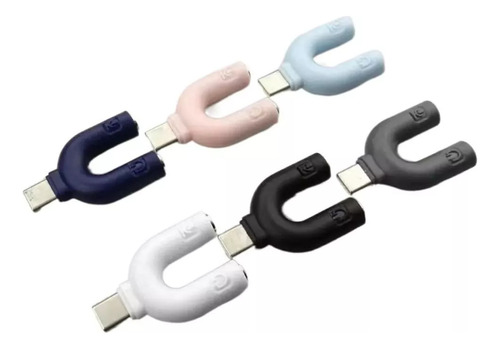 Splitter Usb C A Mini Plug 3,5mm P/ Auriculares Y Microfono