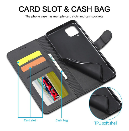 Imagen 2 de 5 de Samsung Galaxy A22 Flip Cover Texture Lc.imeeke