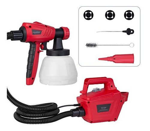 Pulverizador De Pintura Hvlp De Mano De 800 W, 44.0 fl Oz, P