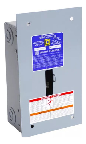 Centro De Carga Qo24l70f 70a 1f 3h 2sp Nema 1