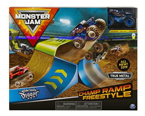 Monster Jam Set De Juego, Rampa Estilo Libre 1:64