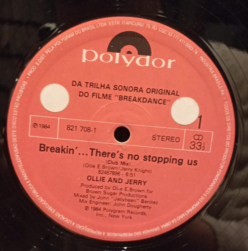 Ollie And Jerry Breakin Disco Mix Vinil Break Breakdance 84 (Usado)