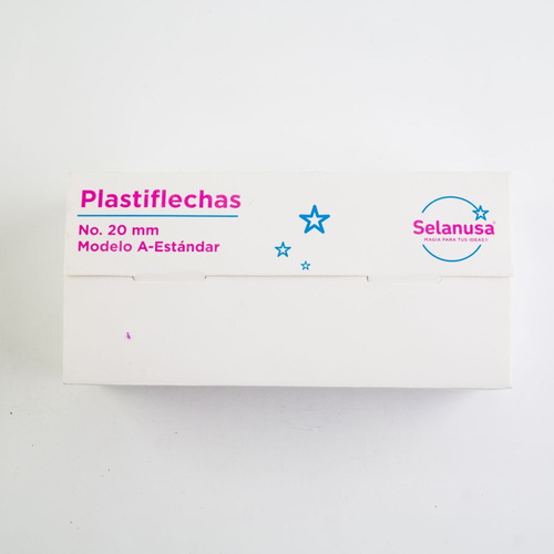 Plastiflechas Selanusa Estándar Mod A 5000 Pzas 20 Mm Color Blanco