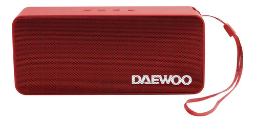 Parlante Bluetooth/usb/fm/tws/aux 3w X2  Daewoo Dibts64 Color Rojo