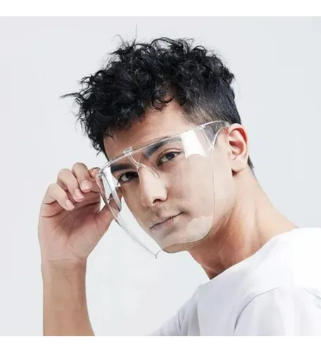 Protector facial acrilico con lentes sale