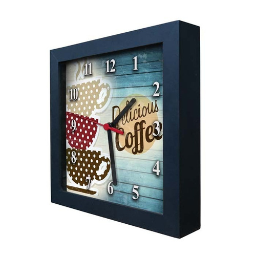 Relógio Decorativo Caixa Alta Tema Café - Qw018
