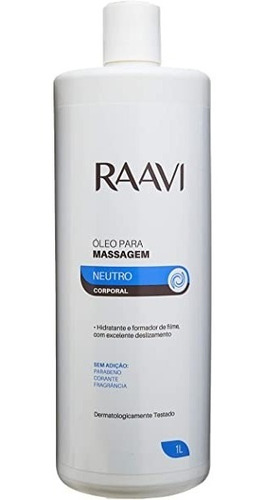 Óleo Para Massagem Neutro 1 L Raavi 