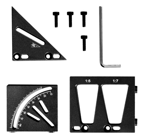 Regla For Trabajar La Madera Regla De Ángulo 3d Regla Negra