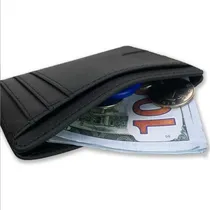 Comprar Tarjetero Billetera Cartera Delgada Cuero Con Bloqueo Rfid