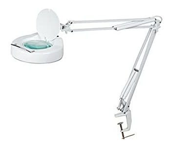 Lámpara De Mesa De Trabajo Lupa, Redondo, Abrazade Ma-1205