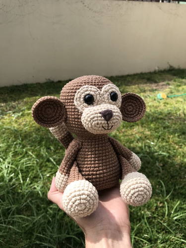 Mono Amigurumi Monito Muñeco Tejido Peluche Macaco Juguete Simple