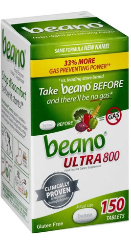 Imagem 2 de 6 de Beano Ultra 800 Prevenção E Alívio De Gases