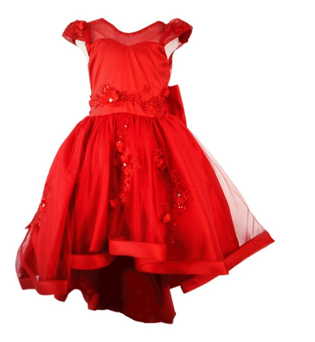 Vestido Monse Color Rojo Para Bebe De Tres Años