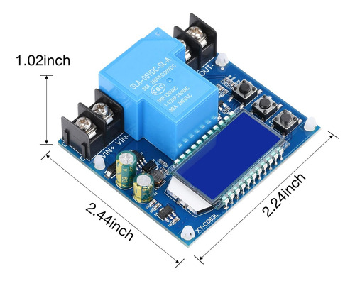 Controlador De Corte De Bajo Voltaje Dc 6-60v 30a Con Lcd