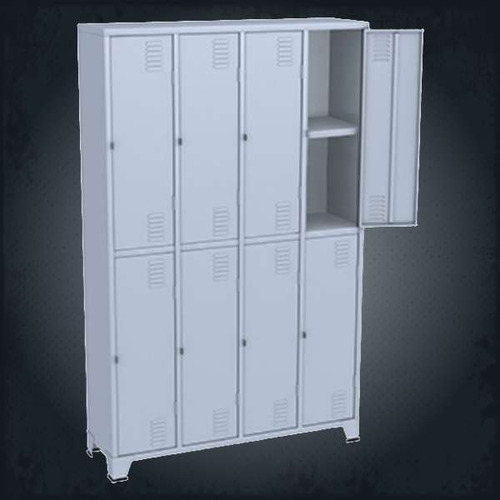 Armario Roupeiro Locker Em Aço 8 Portas Grandes C/sapat