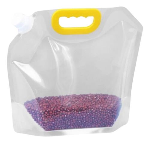 Set De 5 Bolsas Almacenamiento Cocina Baño Con Manija 1 Lt