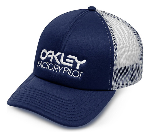 Gorra Oakley Factory Pilot Trucker Unisex Moda Azul