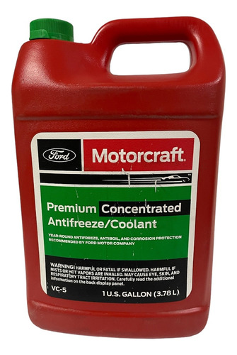 Refrigerante Coolant Vc-5 Ford Motorcraft Verde 3,78 Lt