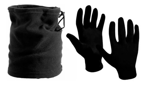 Kit 10 Cuellos Gorro Polar Termico + Guantes 1ra Piel - Sti