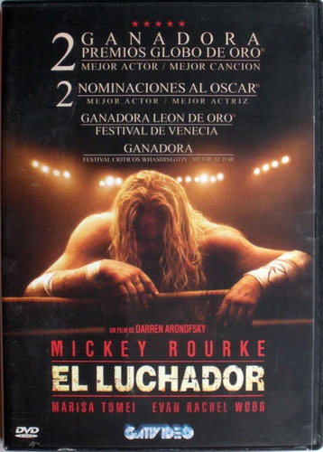 Dvd - El Luchador - Mickey Rourke - Darren Aronofsky