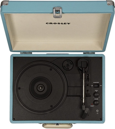 Tornamesa Crosley Tocadiscos De Vinyl Maletín Bluetooth