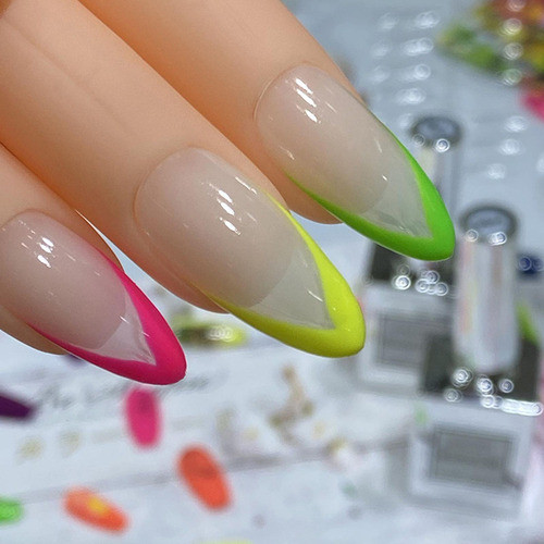 Aa 5 Piezas De Silicona Práctica Manicura S Falsos
