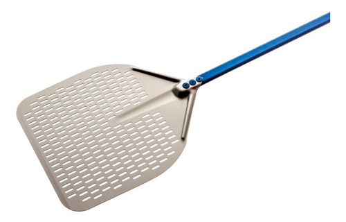 Pala Pizza En Aluminio Anodizado Rectang. Perforada 36x36 Cm