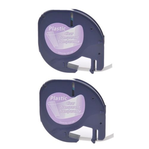 2pk Platic Etiqueta Cinta Para Dymo Letra Tag Lt100t Lt 1695