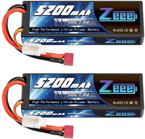 2 Baterias Lipo 2s 50c 5200mah Conector Dean-style T 