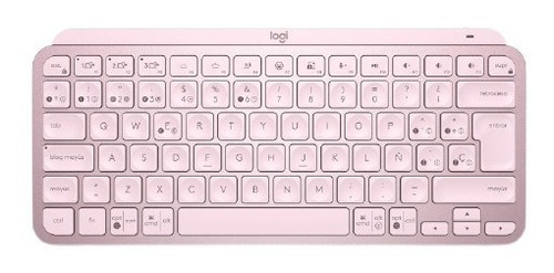 Teclado Logitech Mx Keys Mini Rosa Español Retroiluminado