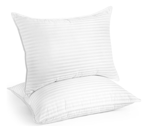 Almohada Rectangular Transpirable De 50x71 Cm Blanco 2 Pzas