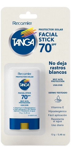 Protector Solar Facial En Barra Tanga - Fácil Aplicación