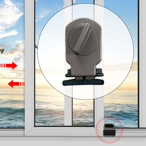 5 Cerradura De Ventana De Seguridad Patio Ajustable A