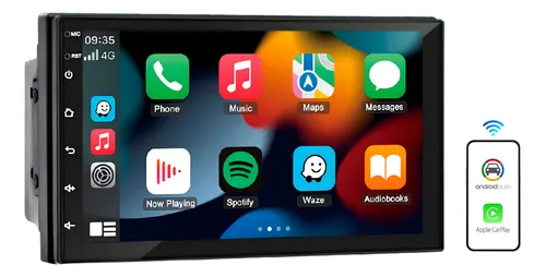 Multimídia Mp5 7 Ips Carplay Android Auto sem fio Espelhamento Usb
