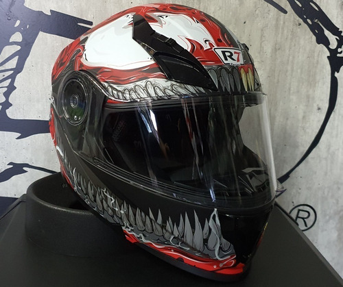 Casco Abatible R7 Expert Venon Rojo Mh&s