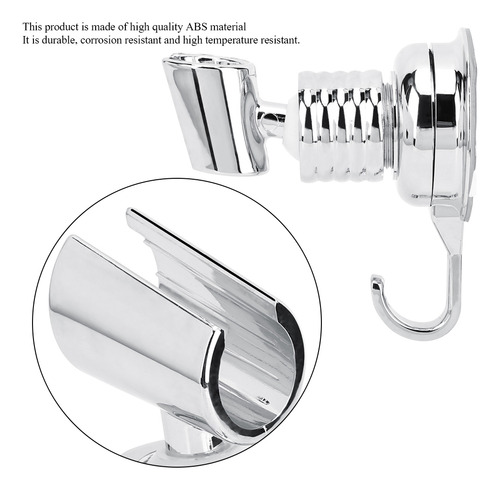Soporte Para Cabezal De Ducha Ventosa Con Gancho Universal