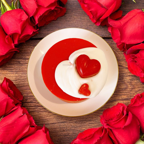 Velas De Aromaterapia Con Forma De Pastel Rojo Para El Día D
