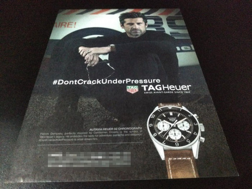 (pf949) Publicidad Tag Heuer * Patrick Dempsey