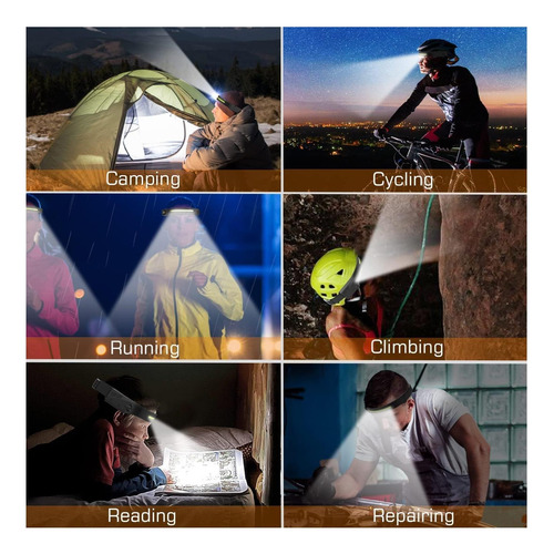 Faros Led Recargables: Sensor Inteligente, Manos Libres, Luz