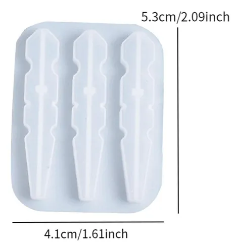 Pinza De Ropa De Silicona Molde De Los 6.6x8.3x1.3cm