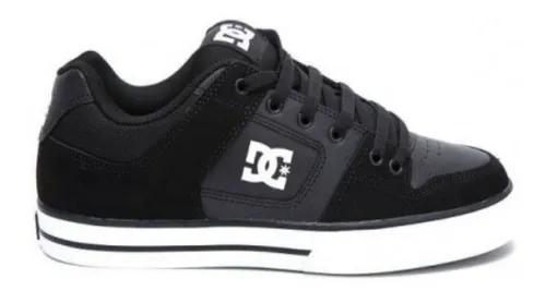 Zapatillas Dc Modelo Pure Negro Blanco!! Niño/mujer!