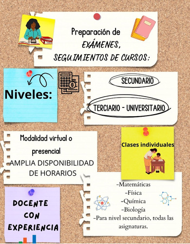 Clases De Apoyo Y Preparacion De Examenes