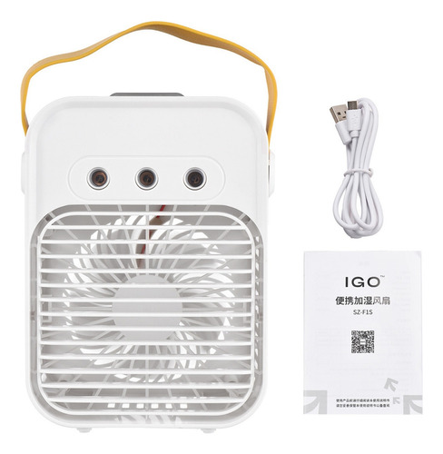 V Ventilador De Ar Condicionado, Umidificador, Mini Luz