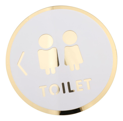 Letrero De Baño De Acrílico, Letrero De Baño Estilo C