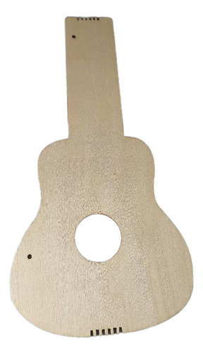 Guitarra De Madera Hecha A Mano Para Expresión Redondo