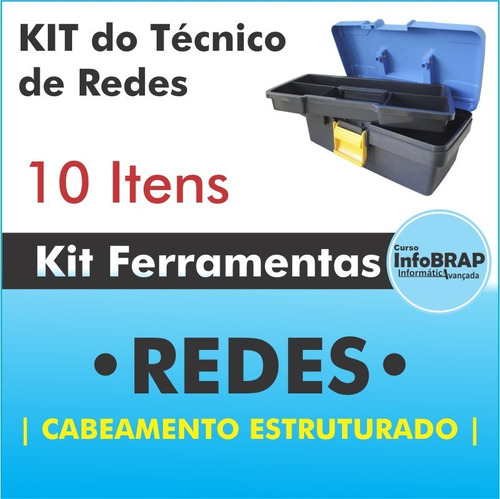 Kit Ferramenta De Rede Cabeamento Estruturado Infobrap