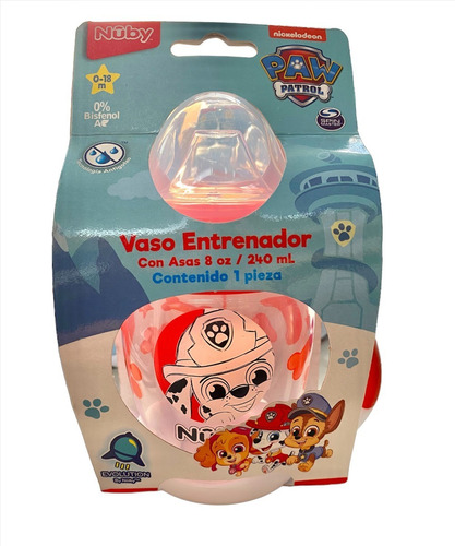 Nuby Vaso Entrenador Con Asas Paw Patrol Dif Modelos 240ml