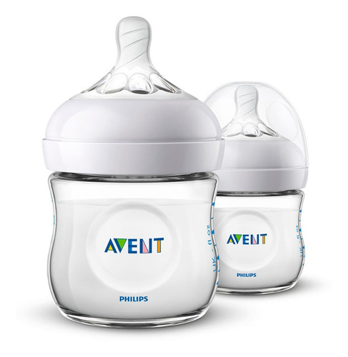 Tetero Natural 2.0 4oz X2 Avent - Scf03027