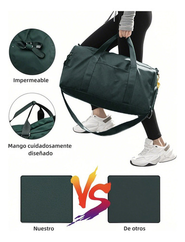 Maleta Deportiva Bolsa Gym Viaje Con Compartimento Para Zapatosmochila Moda Fitness Bag Mochila Fitness Portátil De Gran Capacidad E Impermeable, Bolsa De Viaje Para Hombres Y Mujeres